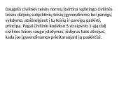 Civilinės teisės principai skaidrės 10 puslapis