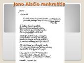 Jono Aisčio kūryba 9 puslapis