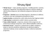 Kompiuteriniai virusai. Tipai, kenksmingumas 2 puslapis