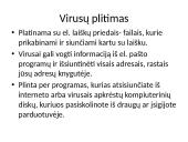 Kompiuteriniai virusai. Tipai, kenksmingumas 7 puslapis
