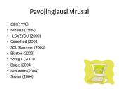Kompiuteriniai virusai. Tipai, kenksmingumas 9 puslapis
