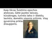 Johanas Volfgangas Gėtė skaidrės 8 puslapis