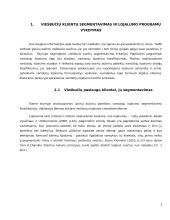 Viešbučio svečių segmentavimas ir lojalumo programų vykdymas 5 puslapis