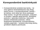 Korespondentinė bankininkystė tarptautinių finansų seminarinis darbas 14 puslapis