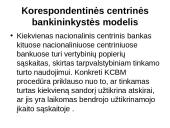 Korespondentinė bankininkystė tarptautinių finansų seminarinis darbas 10 puslapis