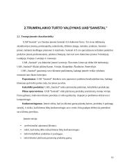 Trumpalaikio turto apskaita ir informacijos apie ją panaudojimas veiklos procesui valdyti „Sanistal“ įmonėje 14 puslapis