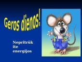 Kuriai veiklai reikia daugiausia energijos? 13 puslapis