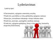 Lyderiavimas ir vadovavimas skaidrės 4 puslapis