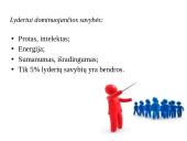 Lyderiavimas ir vadovavimas skaidrės 5 puslapis
