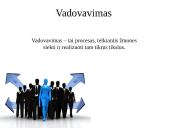Lyderiavimas ir vadovavimas skaidrės 9 puslapis