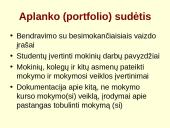 Asmeninių kompetencijų aplanko (portfolio) rengimas 11 puslapis