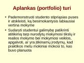 Asmeninių kompetencijų aplanko (portfolio) rengimas 12 puslapis