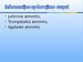 Atmintis - psichikos procesas 2 puslapis