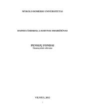 Pensijų fondai referatas