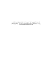 „Ekranas“ futbolo klubo administravimas