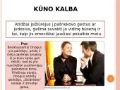 Neverbalinė komunikacija prezentacija 12 puslapis