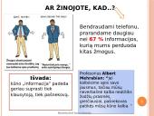 Neverbalinė komunikacija prezentacija 14 puslapis