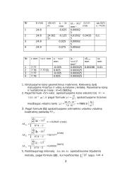Medžiagos tankio nustatymas ir atsitiktinių paklaidų apskaičiavimas laboratorinis darbas 2 puslapis