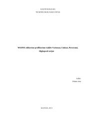 WEINIG obliavimo profiliavimo staklės Variomat, Unimat, Powermat, Highspeed serijos