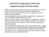 LR teisės aktai reglamentuojantys suaugusiųjų švietimą ir jų analizė 3 puslapis