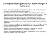 LR teisės aktai reglamentuojantys suaugusiųjų švietimą ir jų analizė 5 puslapis