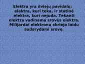 Skyriaus “Elektros srovė” apibendrinimas 2 puslapis