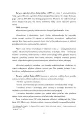 ES struktūrinių fondų vaidmuo Lietuvos regioninėje politikoje 6 puslapis