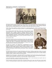 Abraomo Linkolno nužudymas 1 puslapis