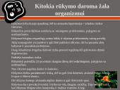 Rūkymo žala organizmui 9 puslapis