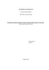 Panemunių regioninio parko infrastruktūros analizė 1 puslapis