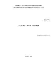 Sociometrinio tyrimo metodika