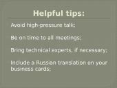 Business etiquette in Russia 15 puslapis