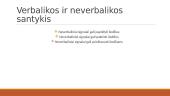 Neverbalinė komunikacija skaidrės 18 puslapis
