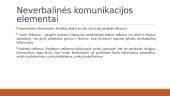 Neverbalinė komunikacija skaidrės 5 puslapis
