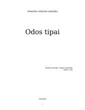 Odos tipai 1 puslapis