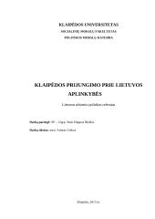 Klaipėdos prijungimo prie Lietuvos aplinkybės