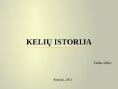 Kelių istorija