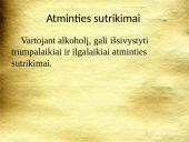 Psichikos ir elgesio sutrikimai vartojant alkoholį  14 puslapis