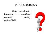 Muitų apibūdinimas, jų paskirtis ir funkcijos 17 puslapis