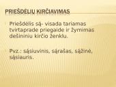 Priešpaskutinio skiemens kirčiavimas 11 puslapis