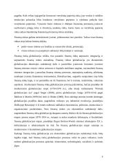 Globalizacijos poveikis finansų sistemai ir finansų rinkoms 6 puslapis