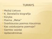 Kristijonas Donelaitis ,,Metai’’ skaidrės 2 puslapis