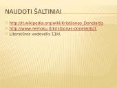 Kristijonas Donelaitis ,,Metai’’ skaidrės 14 puslapis