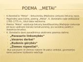 Kristijonas Donelaitis ,,Metai’’ skaidrės 6 puslapis