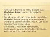 Kristijonas Donelaitis ,,Metai’’ skaidrės 7 puslapis