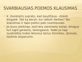 Kristijonas Donelaitis ,,Metai’’ skaidrės 8 puslapis