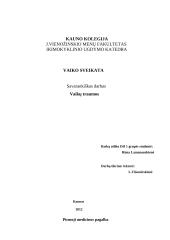 Vaiko jutiminių organų lavinimas 5 puslapis