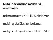 Gabių vaikų ugdymo problema Lietuvoje 12 puslapis