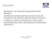 Atstovavimas ir įgaliojimas 7 puslapis