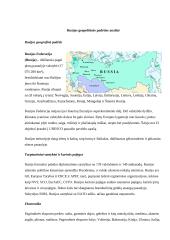 Rusijos geopolitinės padėties analizė